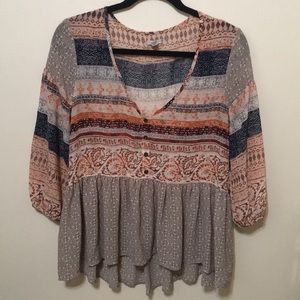 Ecote tribal print blouse from UO